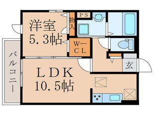 D-ROOM浜町ⅡA棟の物件間取画像